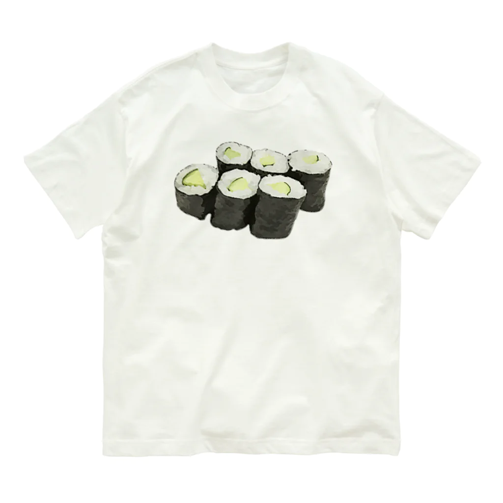 脂身通信Ｚのお寿司_細巻き寿司_かっぱ巻き_221024 Organic Cotton T-Shirt