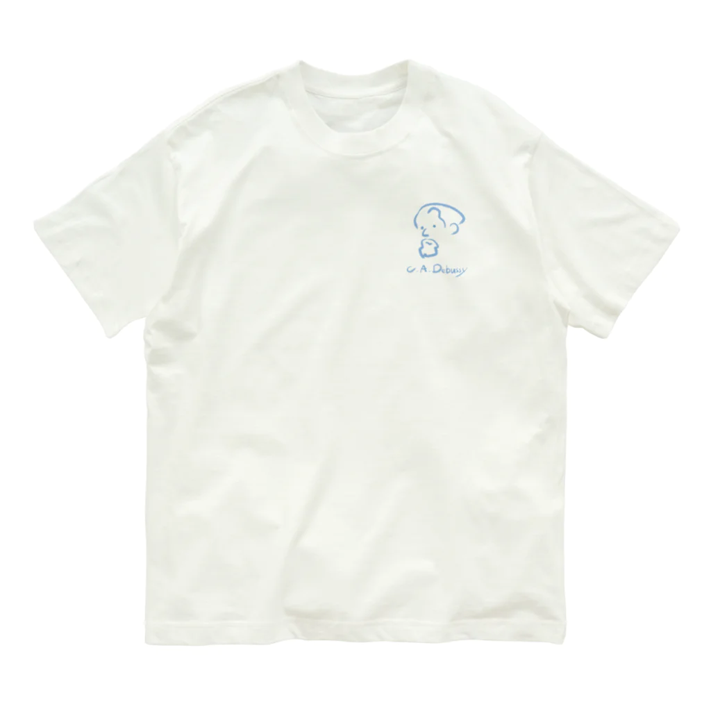 OSHIYOMANのドビュッシー　C.A.Debussy オーガニックコットンTシャツ