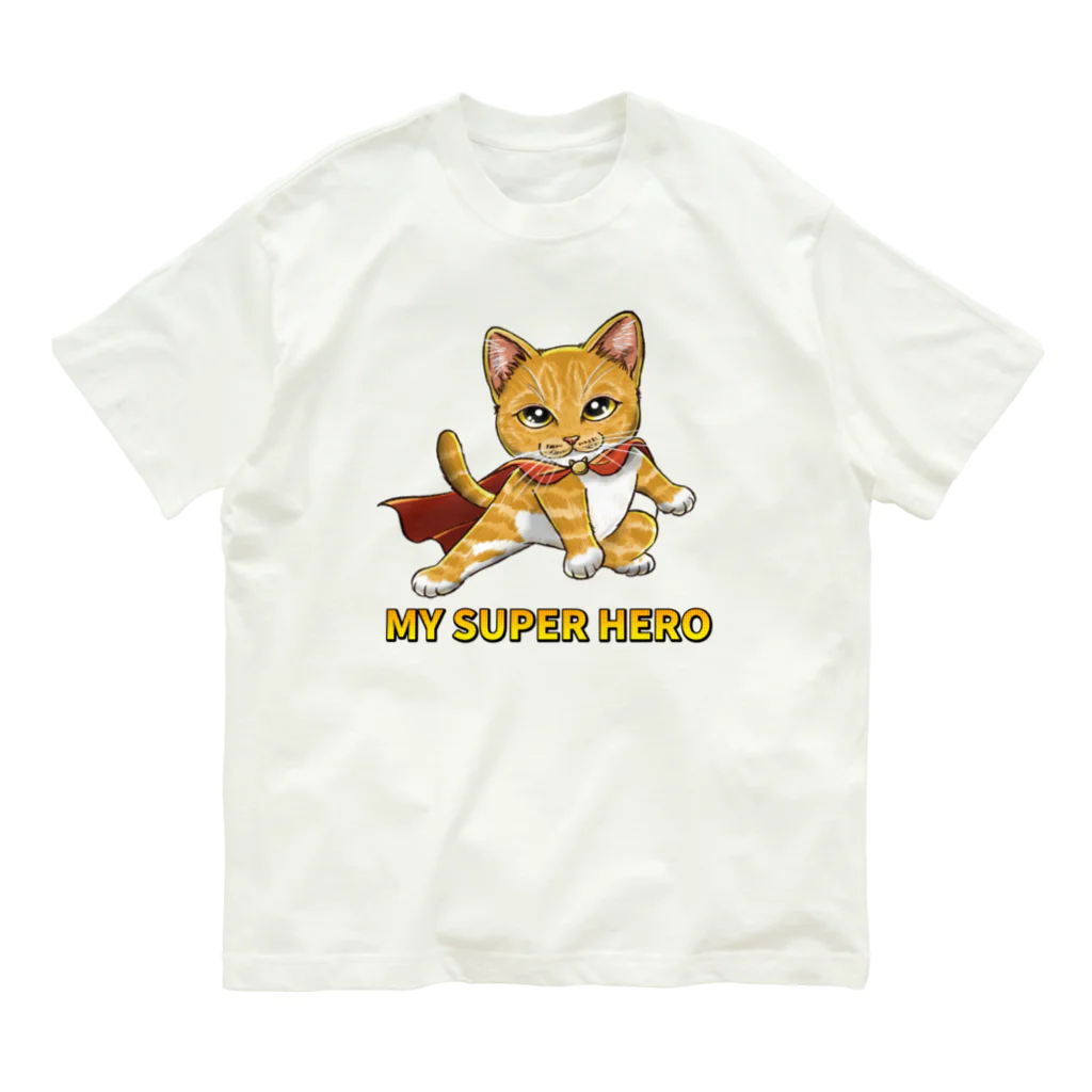 縁-yukari-のMY SUPER HERO Organic Cotton T-Shirt