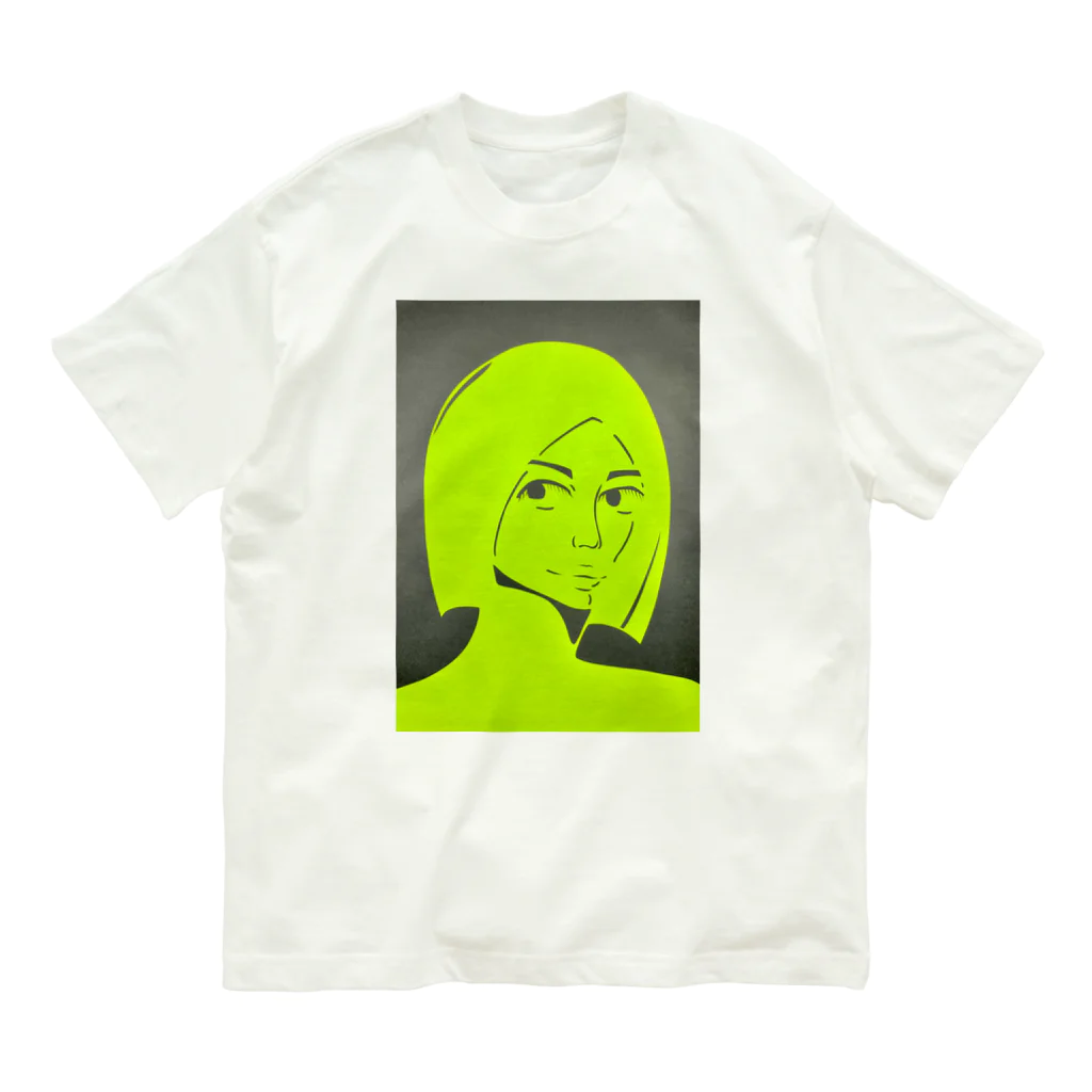 わかばーとの蛍光少女 Organic Cotton T-Shirt