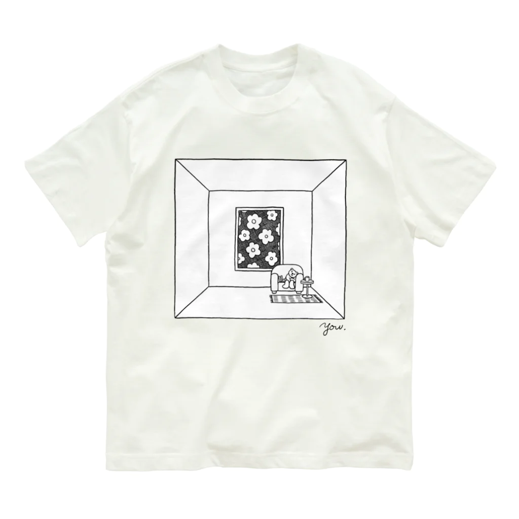 CHACOのシロクマのシロクマと部屋 Organic Cotton T-Shirt