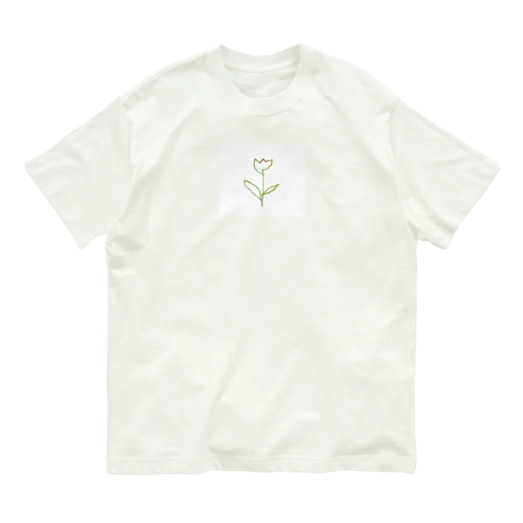 rilybiiの虹色 Tulip オーガニックコットンTシャツ