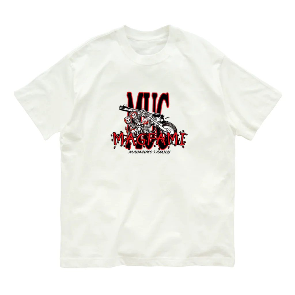 L.H.S.H のMAGNUMS　FAMILY オーガニックコットンTシャツ