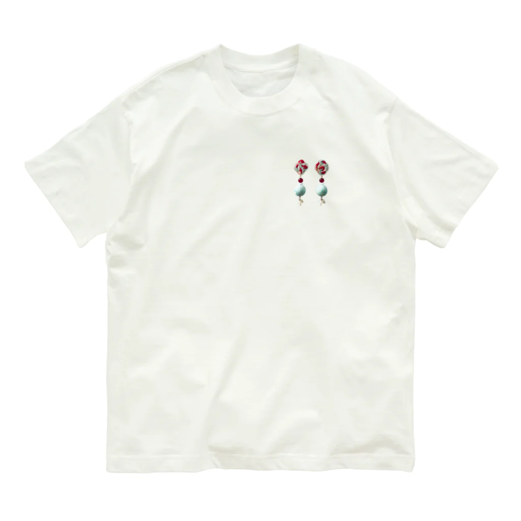 pipiluの隠れ家のpipiluの刺繍アクセサリーo.hana② Organic Cotton T-Shirt