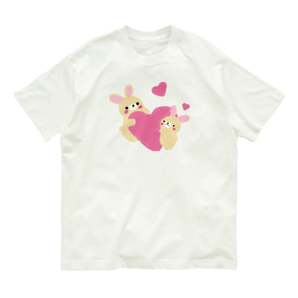 美女木小学校！のかわいいうさちゃん Organic Cotton T-Shirt