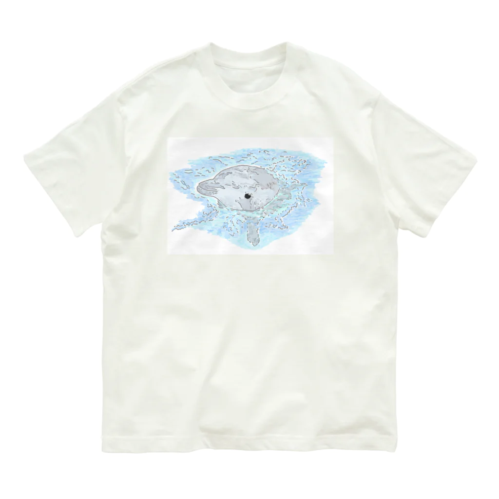 niwatsukinoの癒し、かわゆすのイルカちゃん。 Organic Cotton T-Shirt