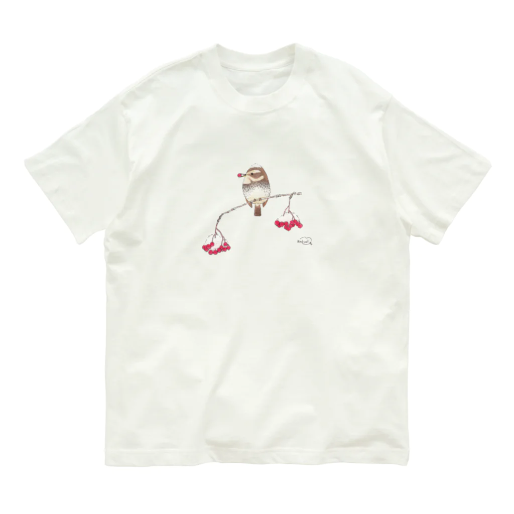 DOTEKKOの-TUGUMI No.2- Bird call オーガニックコットンTシャツ