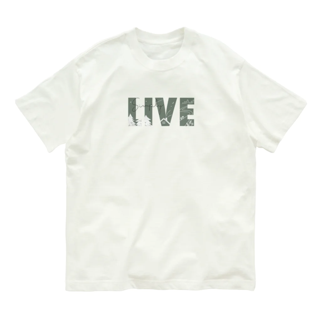 kiki25のシンプルに生きる Organic Cotton T-Shirt