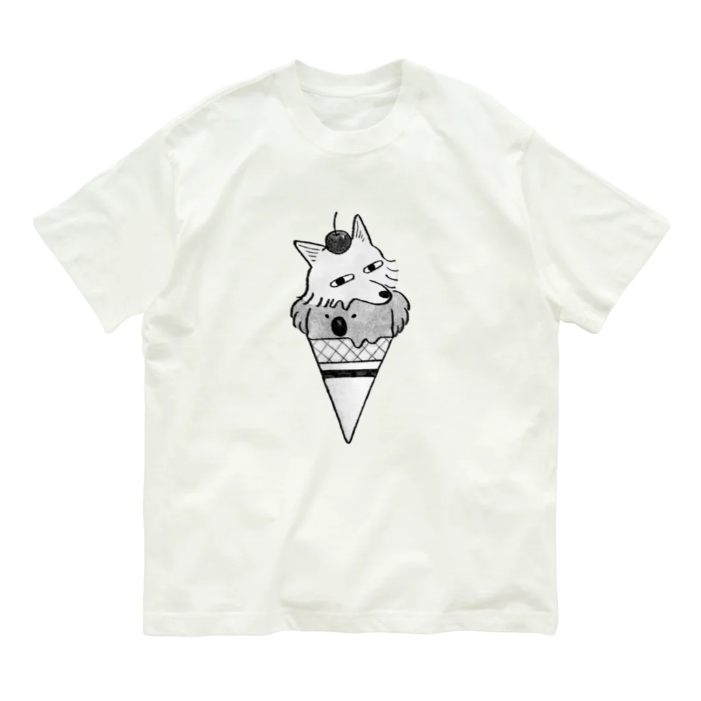 ザウルスショップのちべこあらアイス Organic Cotton T-Shirt