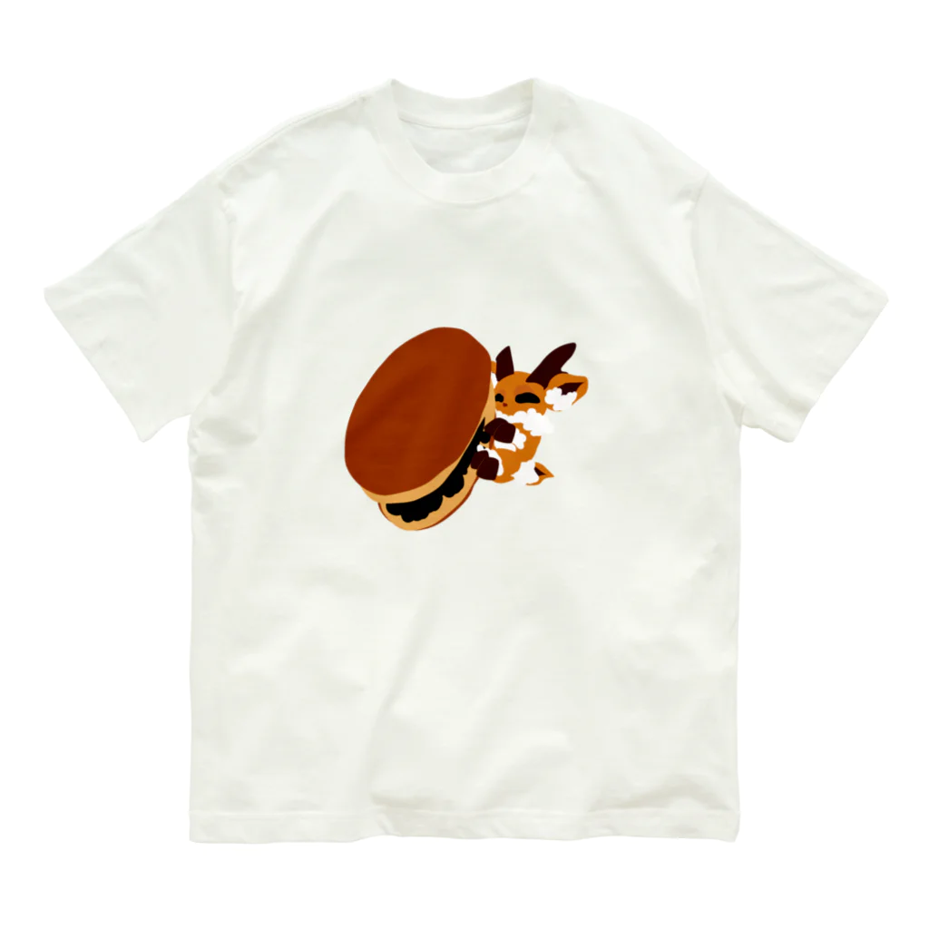 Azuretileのお菓鹿どら焼きTシャツ Organic Cotton T-Shirt