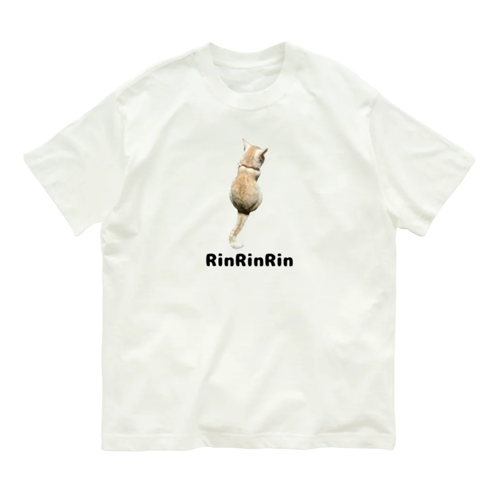 RinRinRinの後ろ向きの猫ちゃん Organic Cotton T-Shirt