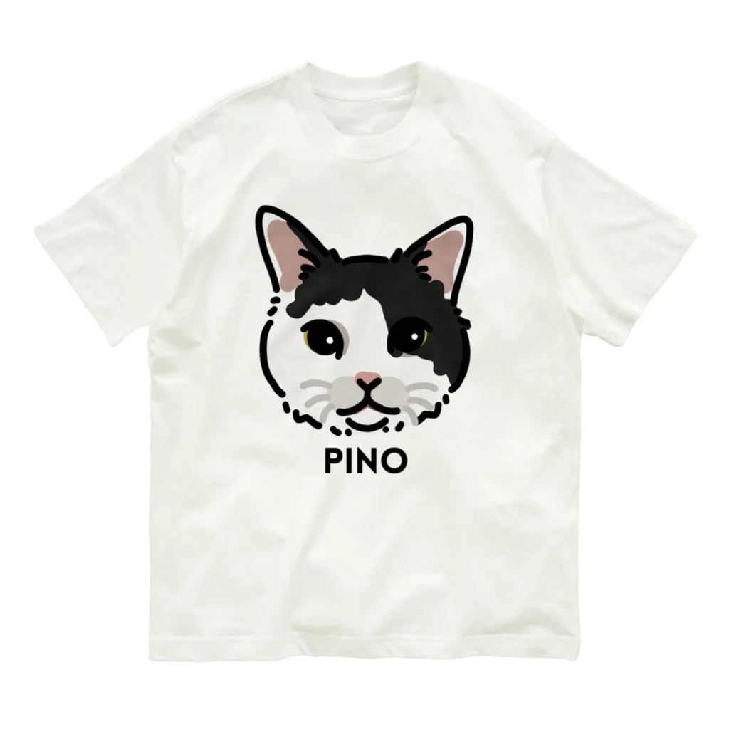 みきぞーん｜保護猫 ミッキー画伯と肉球とおともだちのpino nanmas オーガニックコットンTシャツ