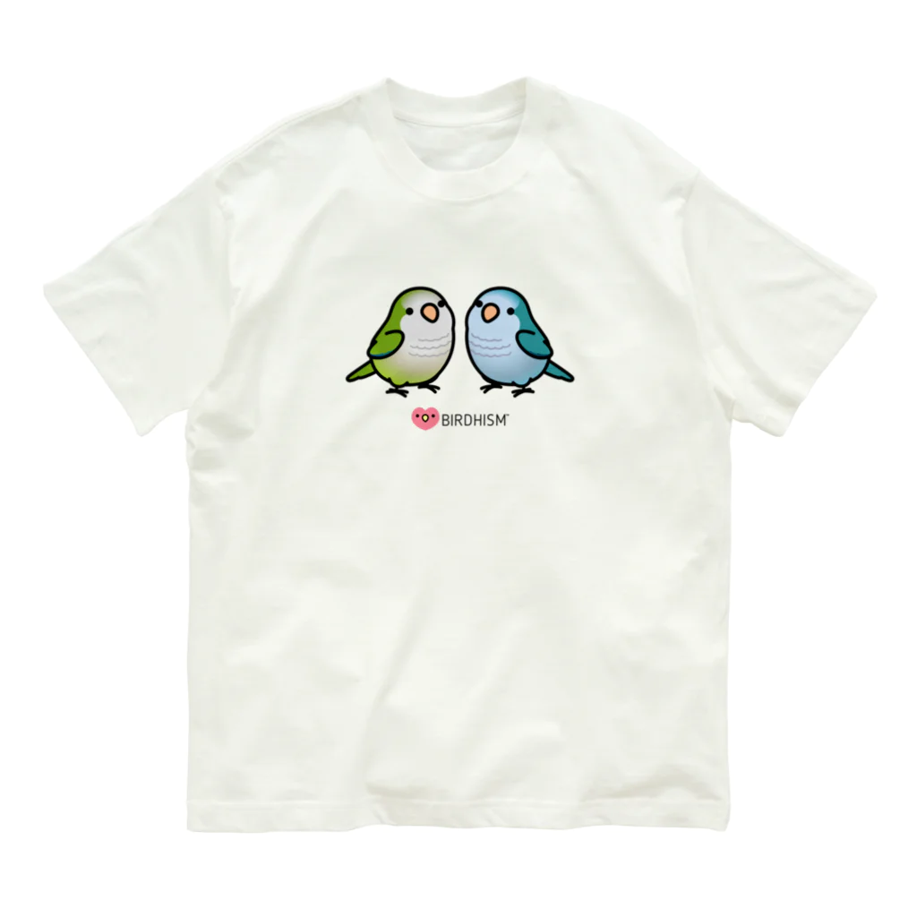 Cody the LovebirdのChubby Bird 仲良しオキナインコ 유기농 코튼 티셔츠