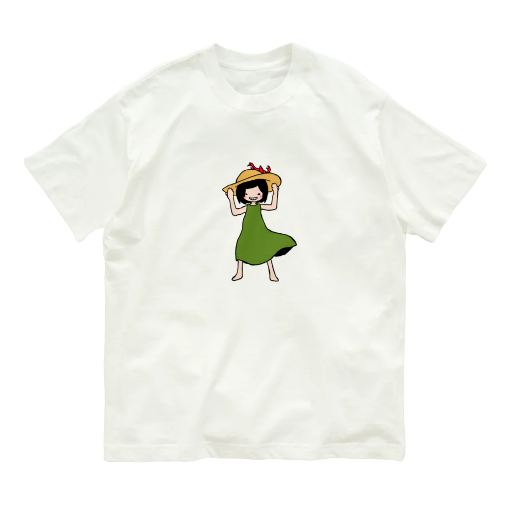 cicadasweetのむぎわらおんなのこ Organic Cotton T-Shirt