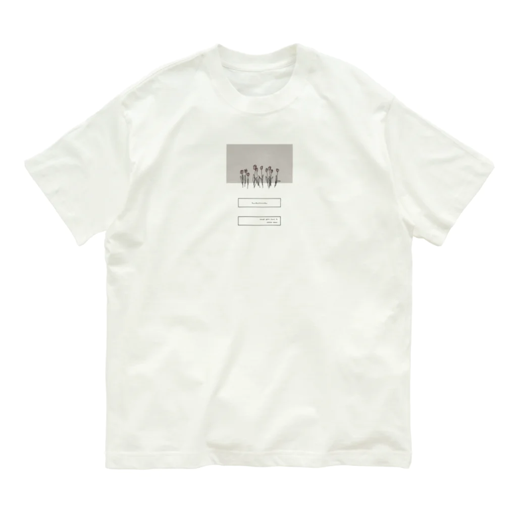 rilybiiのGreige × kusumiPink Organic Cotton T-Shirt