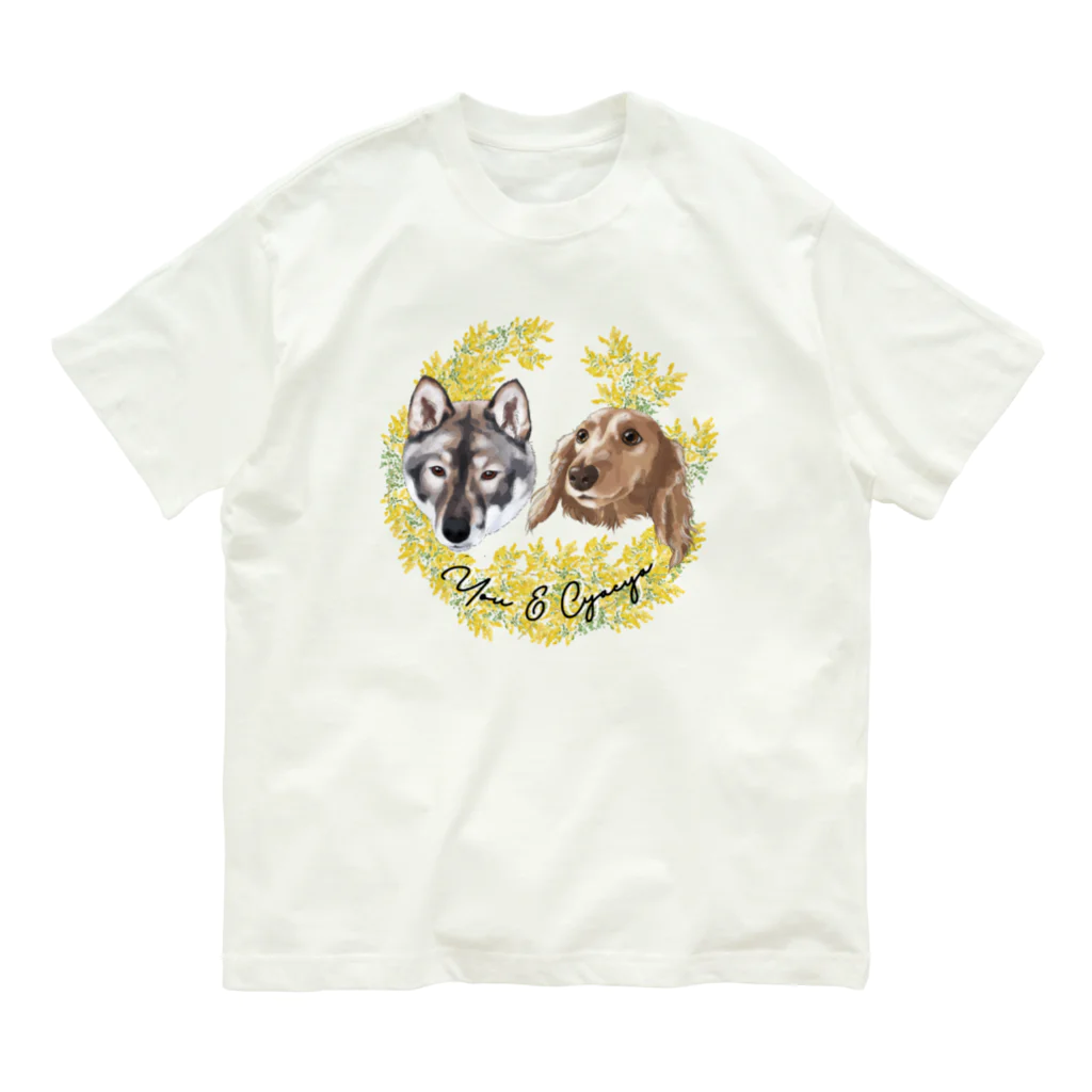 みきぞーん｜保護猫 ミッキー画伯と肉球とおともだちのchacha you オーガニックコットンTシャツ