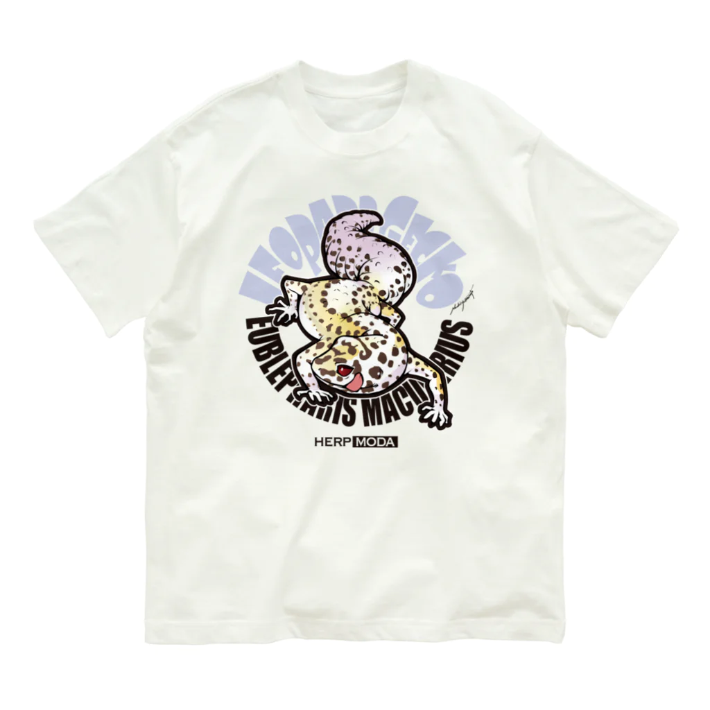 HERP MODA by ヤマモトナオキのレオパードゲッコー/ブラッドサッカー オーガニックコットンTシャツ