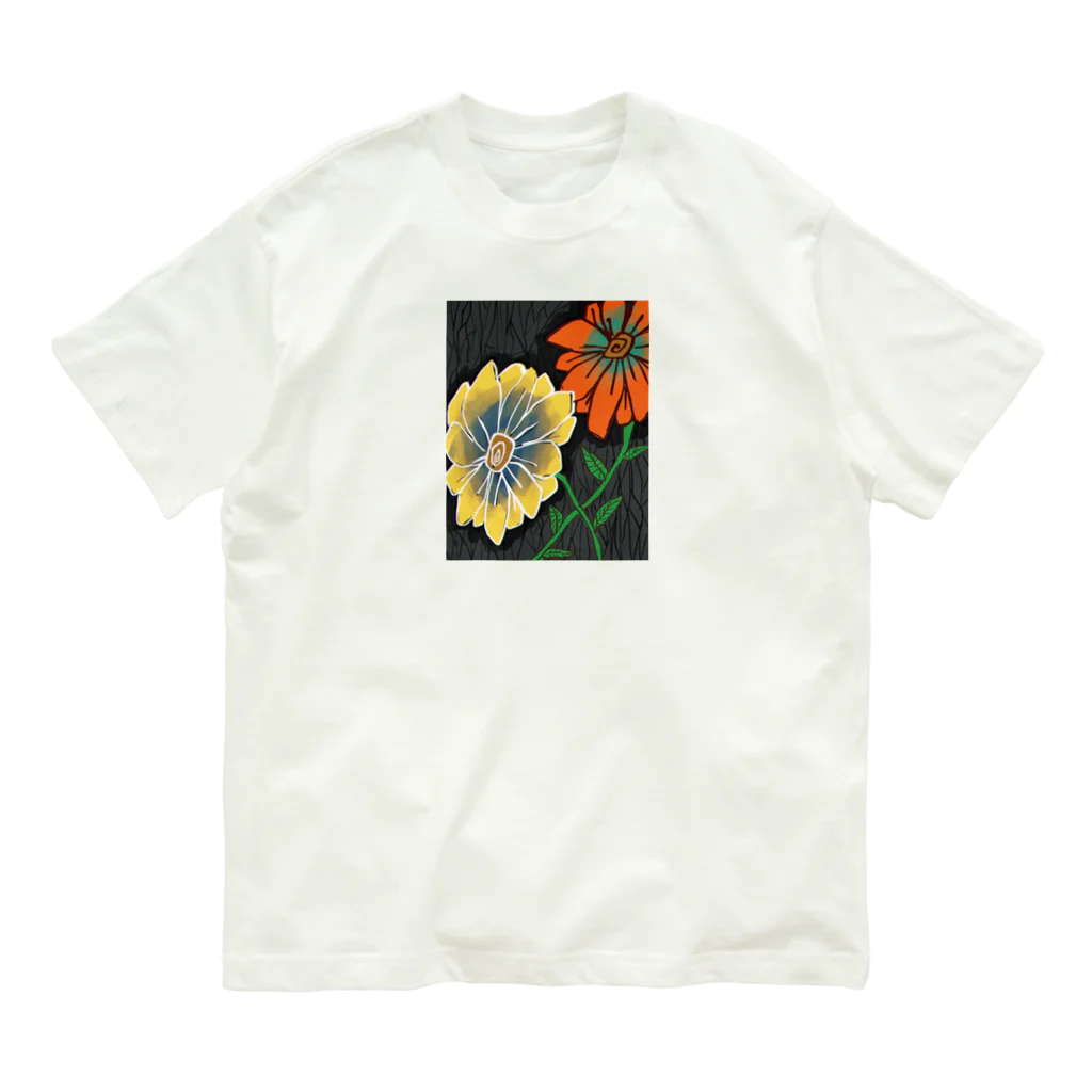 SN-storeの花 オーガニックコットンTシャツ