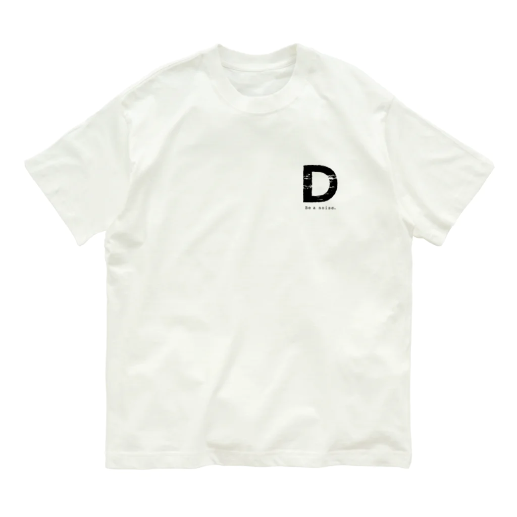 noisie_jpの【D】イニシャル × Be a noise. Organic Cotton T-Shirt