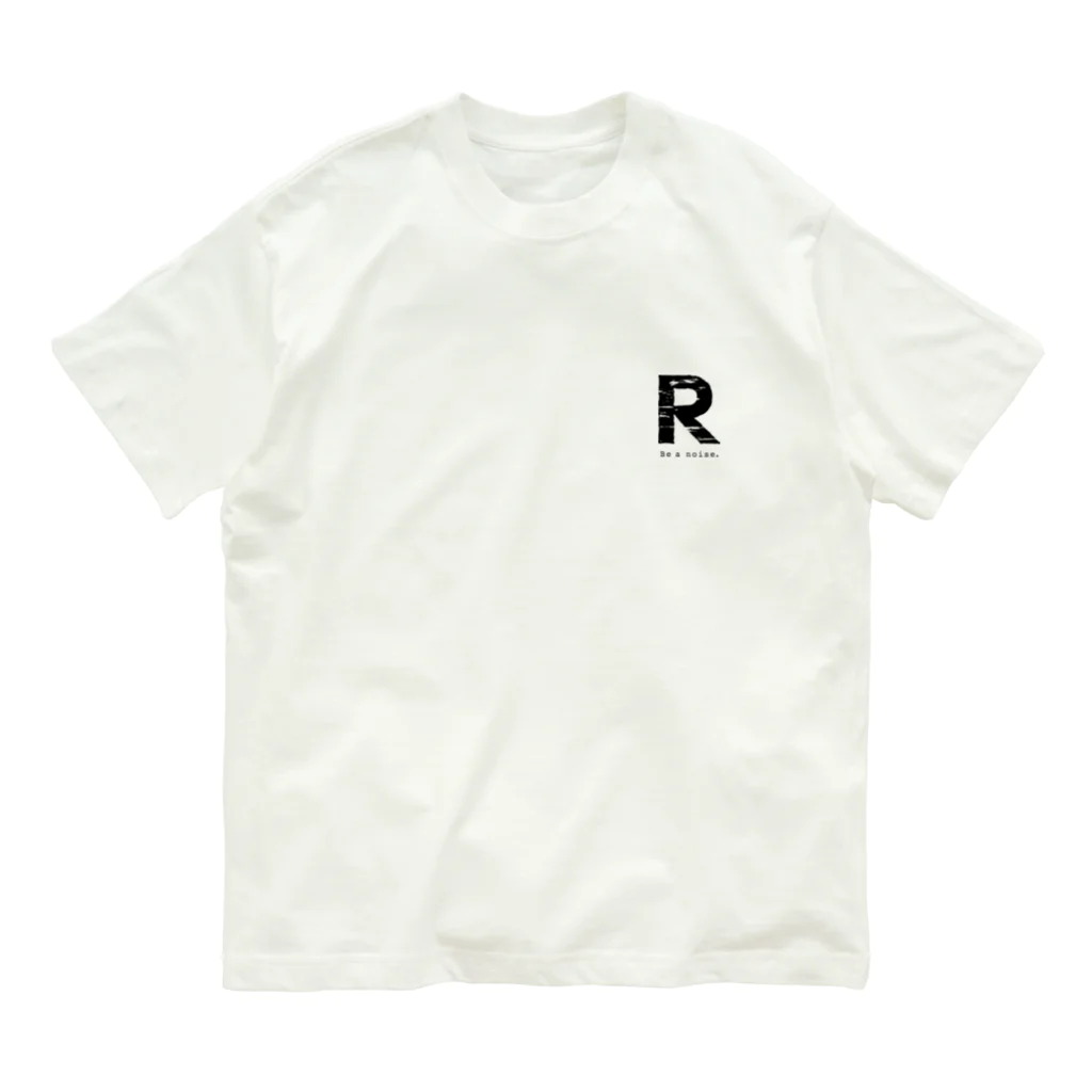 noisie_jpの【R】イニシャル × Be a noise. Organic Cotton T-Shirt