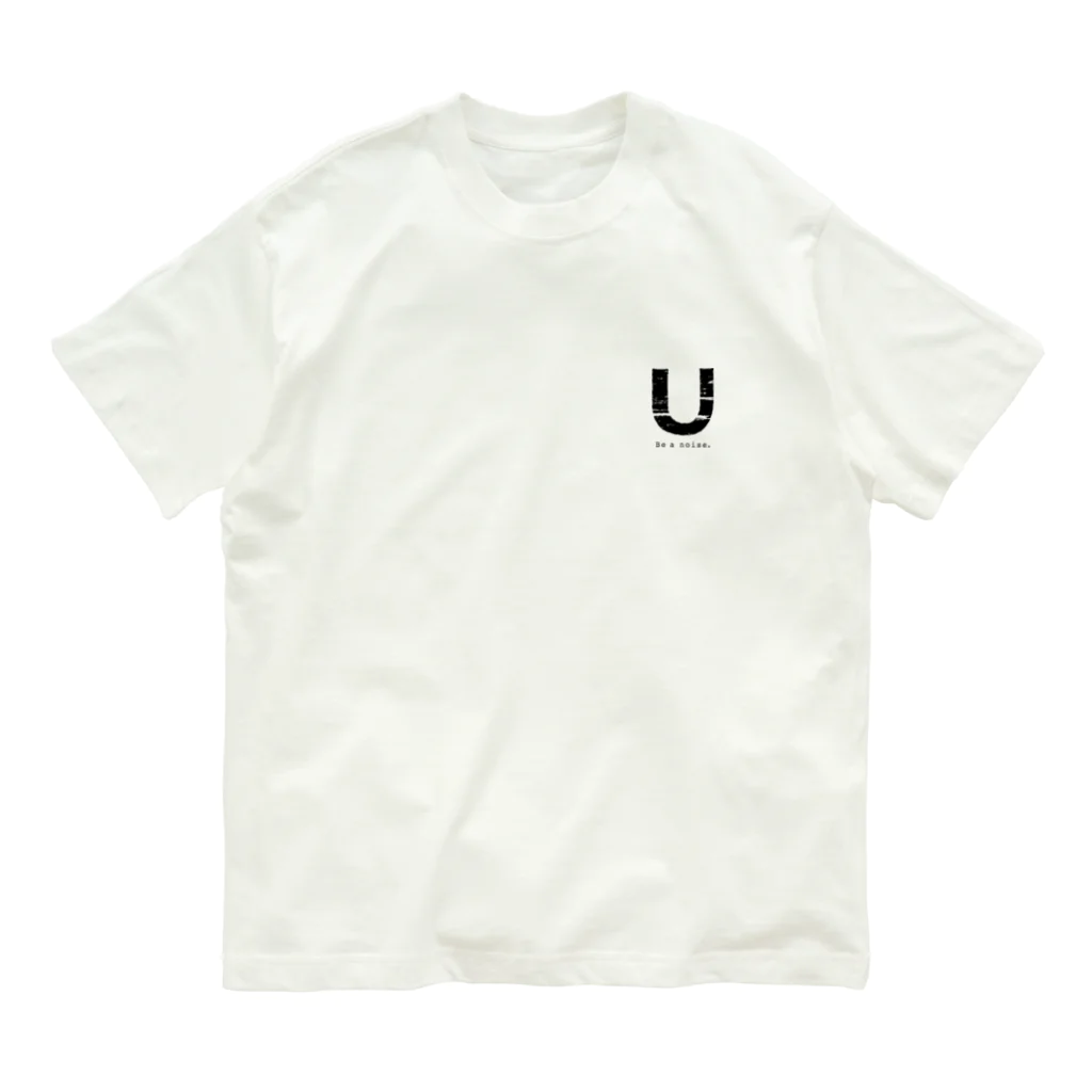 noisie_jpの【U】イニシャル × Be a noise. オーガニックコットンTシャツ