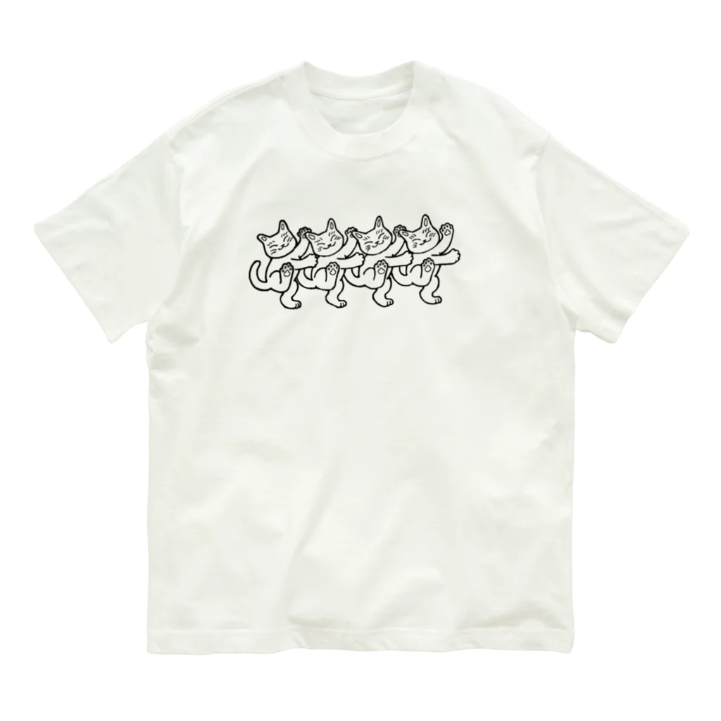 mikepunchの猫おどり Organic Cotton T-Shirt