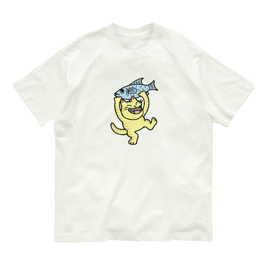 mikepunchのお魚ゲット～♪ オーガニックコットンTシャツ