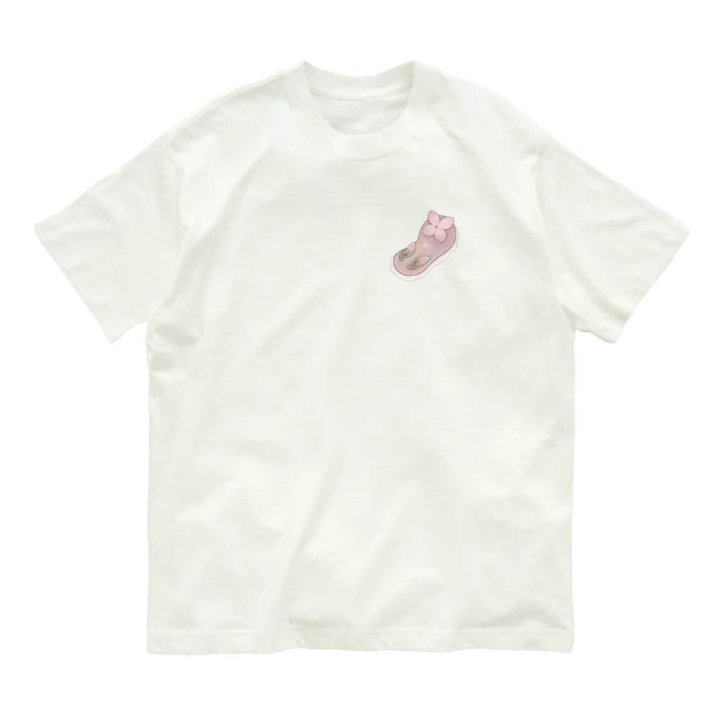 Jackalope Houseのツノアリウサギアジサイモドキウミウシ 桃色ver. Organic Cotton T-Shirt