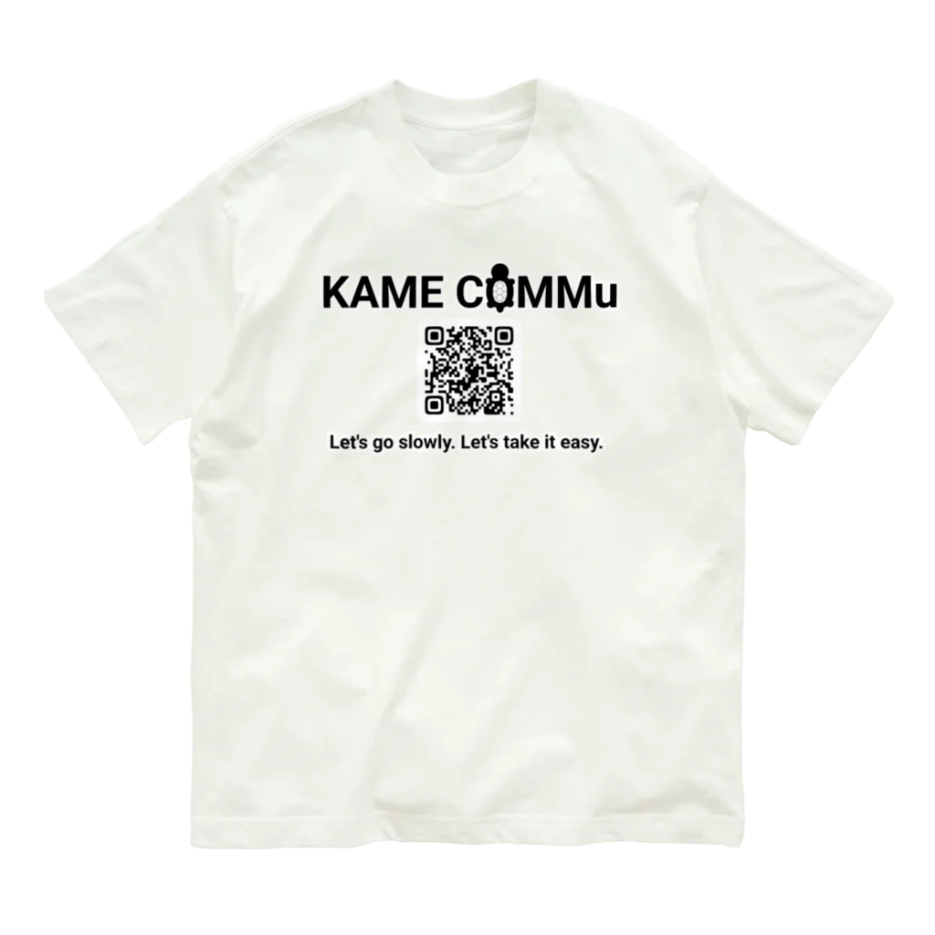 かめこみゅストアのKAME COMMu シンプルロゴ&QR Organic Cotton T-Shirt