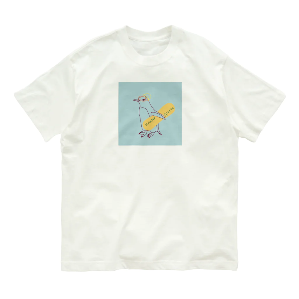 ピゴセリス属のからふるスノボジェンツーペンギン Organic Cotton T-Shirt