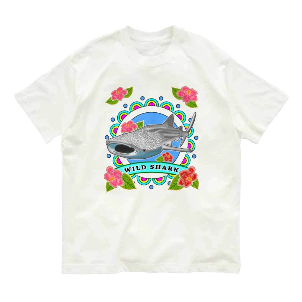 かいほう屋のWILD SHARK  ジンベエザメ オーガニックコットンTシャツ