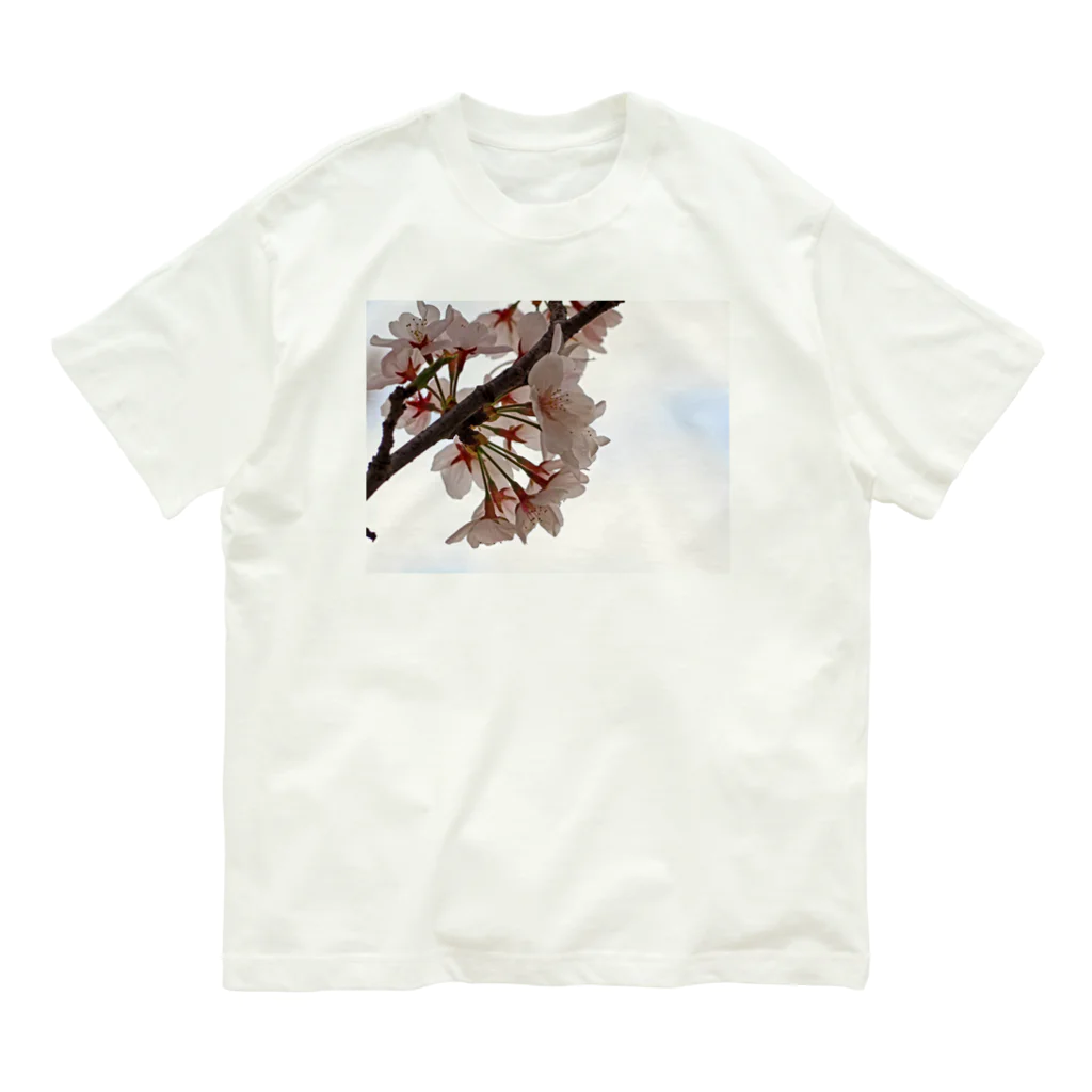 ムーンライトのイラスト風SAKURA Organic Cotton T-Shirt