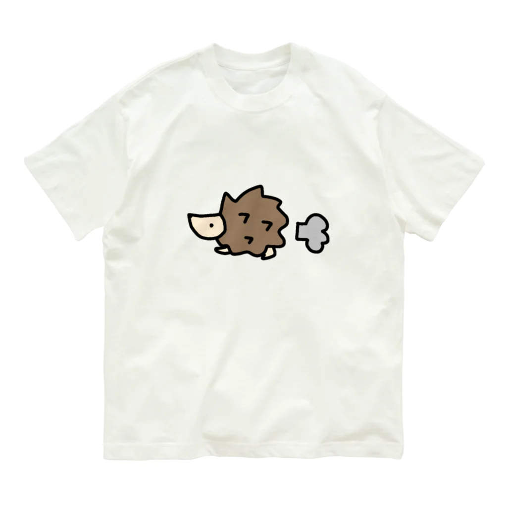 KIKITEKI_LABORATORYのてくてくはりねずみ Organic Cotton T-Shirt