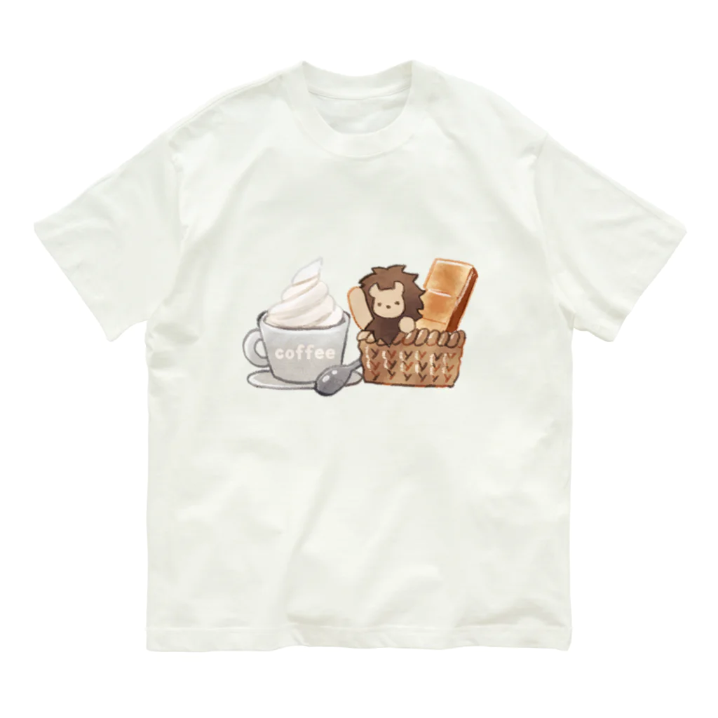 toriten屋のライオンさん（モーニングセット） オーガニックコットンTシャツ