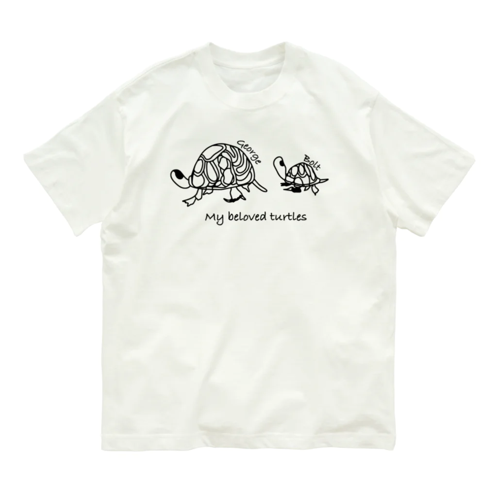 クジラデザインのジョージとボルト Organic Cotton T-Shirt