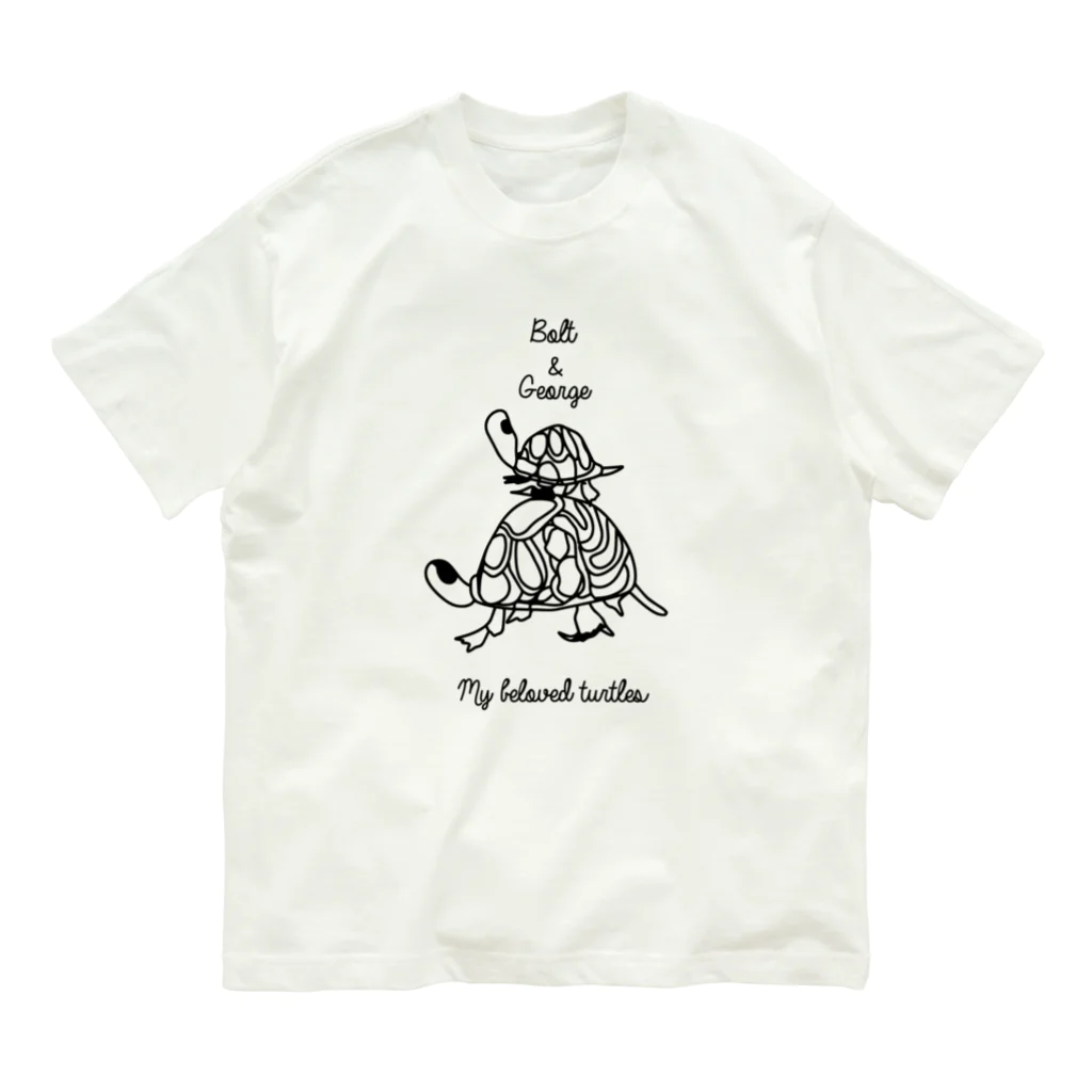 クジラデザインのジョージとボルト Organic Cotton T-Shirt