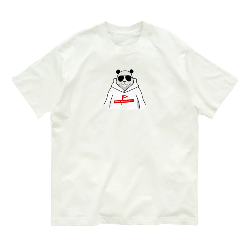 モノクロームスのワルパンダ-パーカーred Organic Cotton T-Shirt