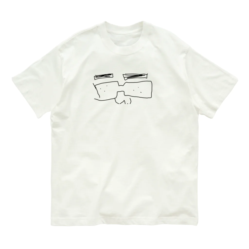 丸福のどこかのメガネさん👓 オーガニックコットンTシャツ