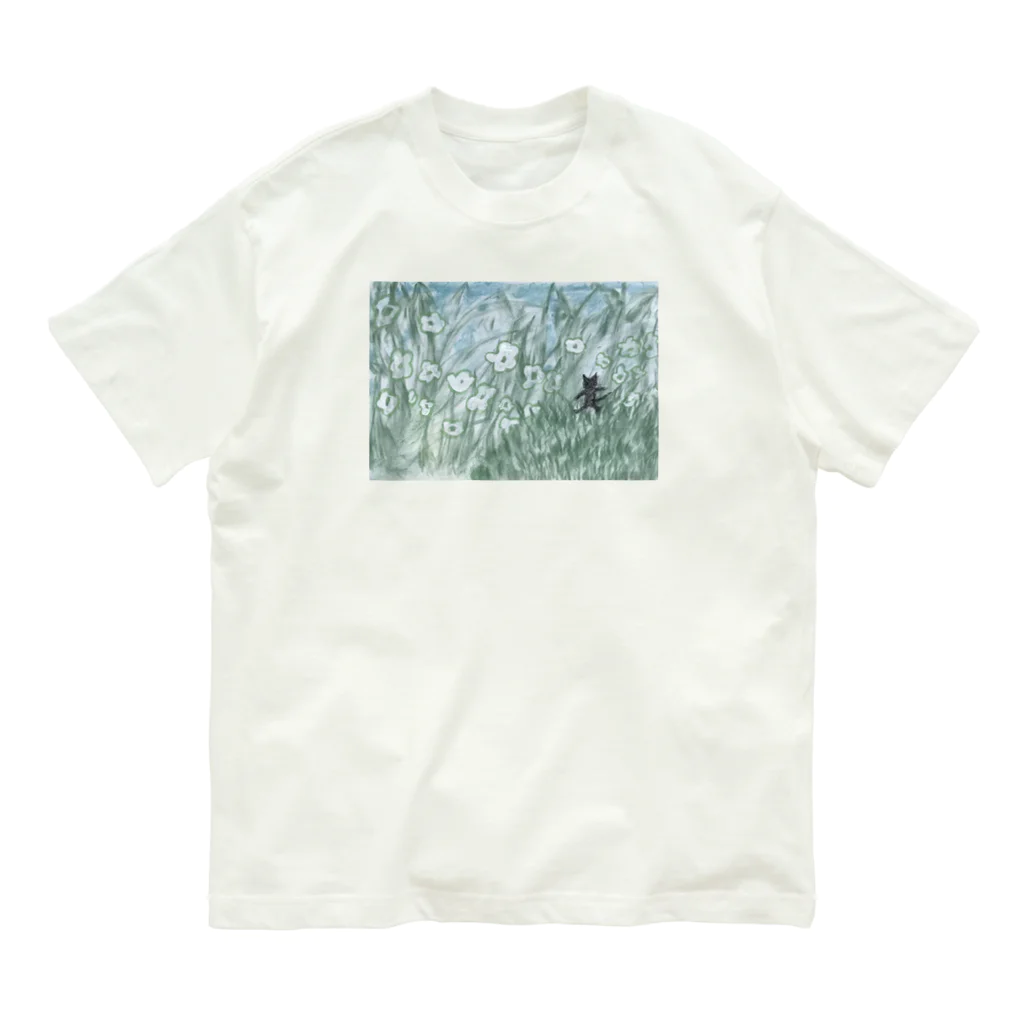 peperutのちび黒猫の冒険 Organic Cotton T-Shirt