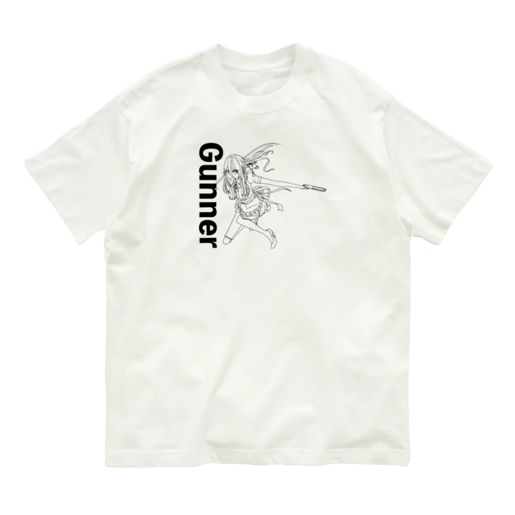chicodeza by suzuriのGunner メイド オーガニックコットンTシャツ