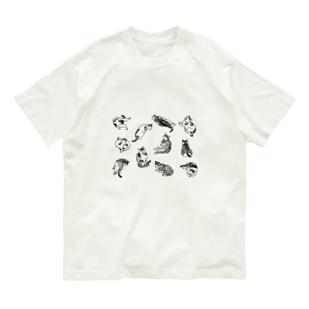 空想画学販売所の地域猫　いろんなポーズ Organic Cotton T-Shirt