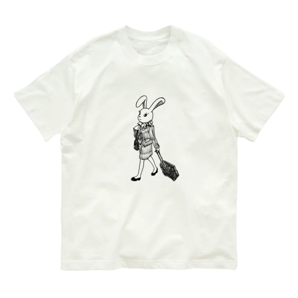 空想画学販売所のCAのウサ子 Organic Cotton T-Shirt