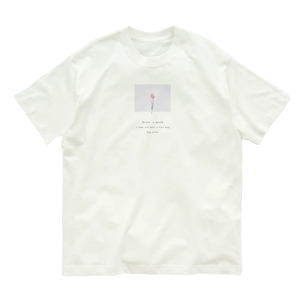 rilybiiのsugar icy pink . オーガニックコットンTシャツ