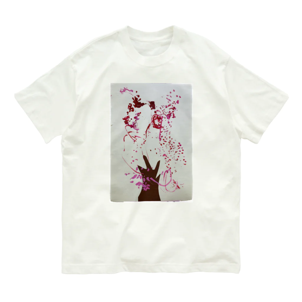 KidsArtの【子どもの絵】桜の木 Organic Cotton T-Shirt