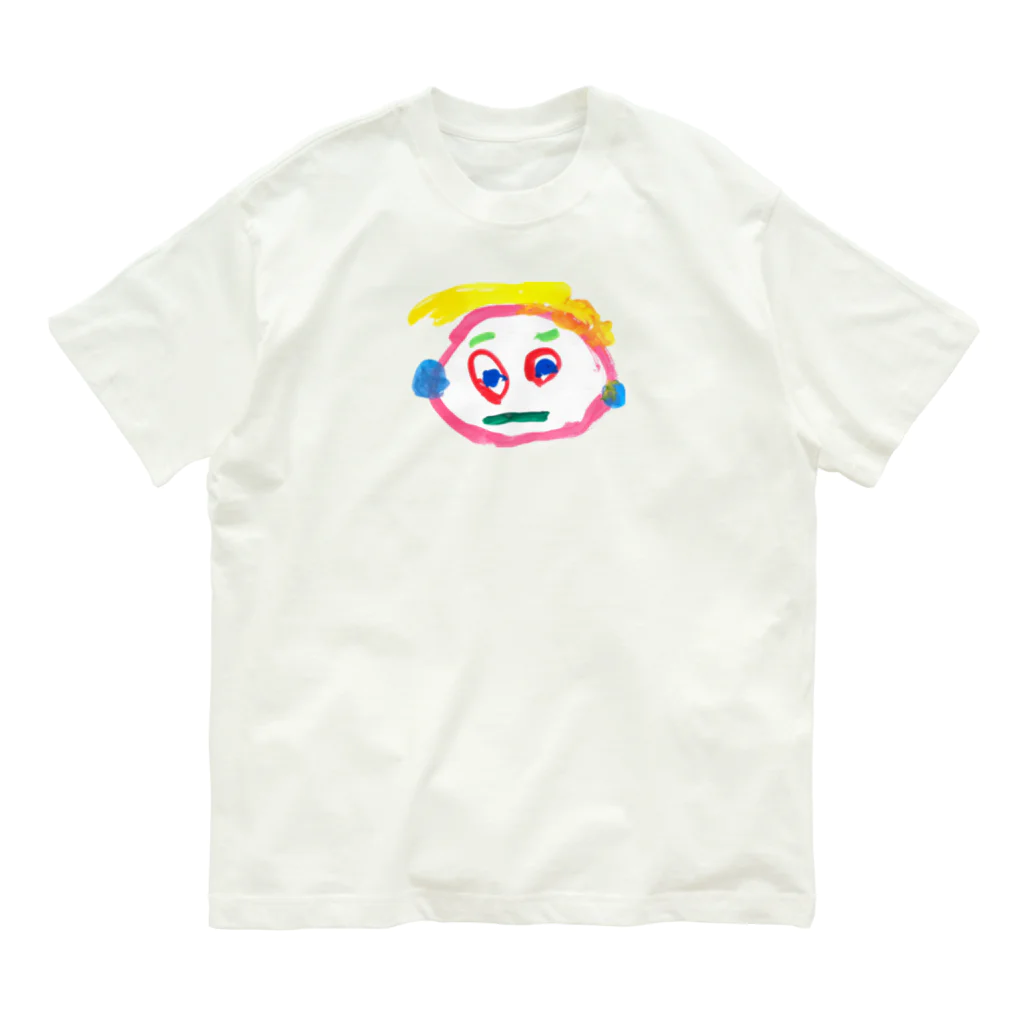 こどもの絵の３さい の じがぞう オーガニックコットンTシャツ