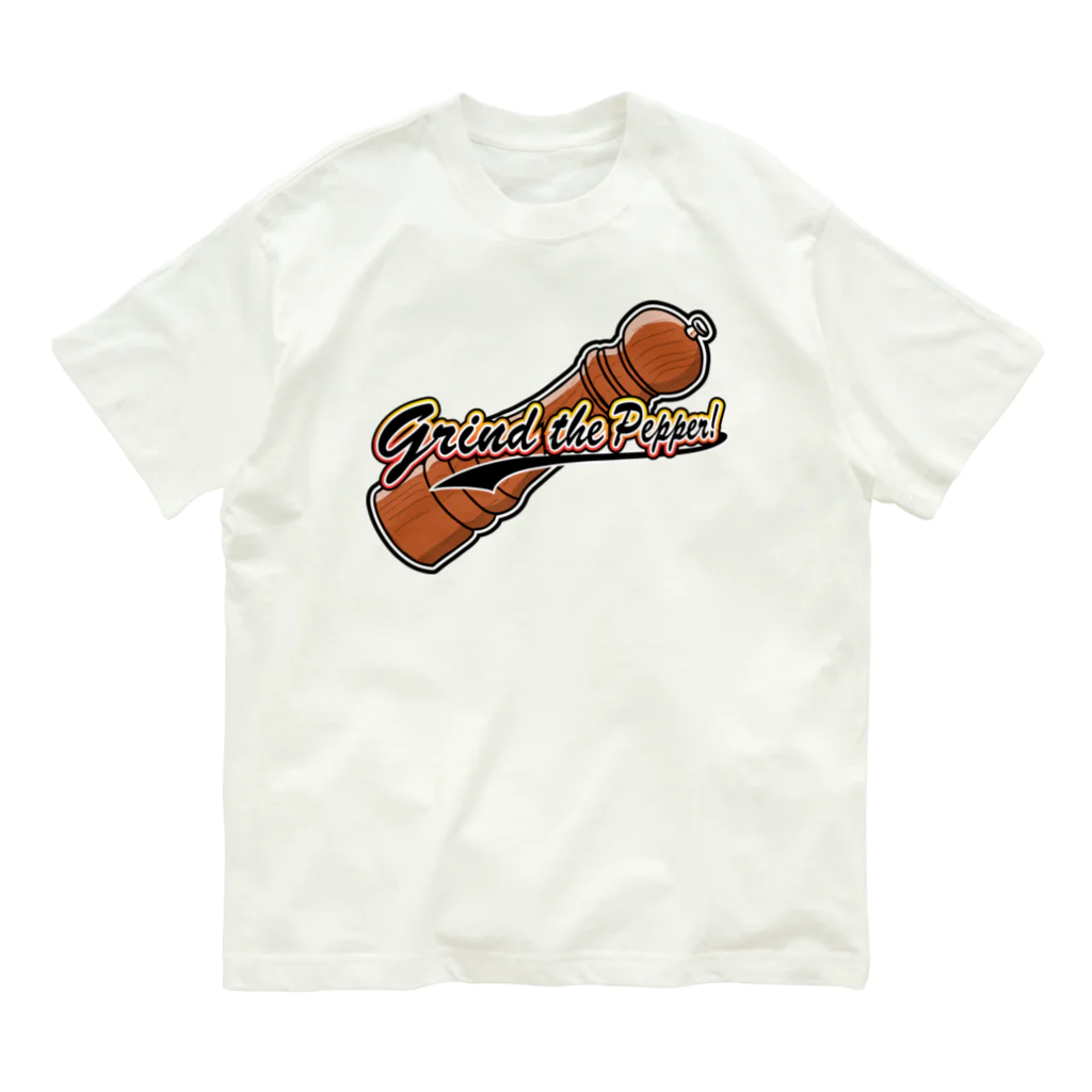 sora-mixのGrind the Pepper! ペッパーミル  Organic Cotton T-Shirt