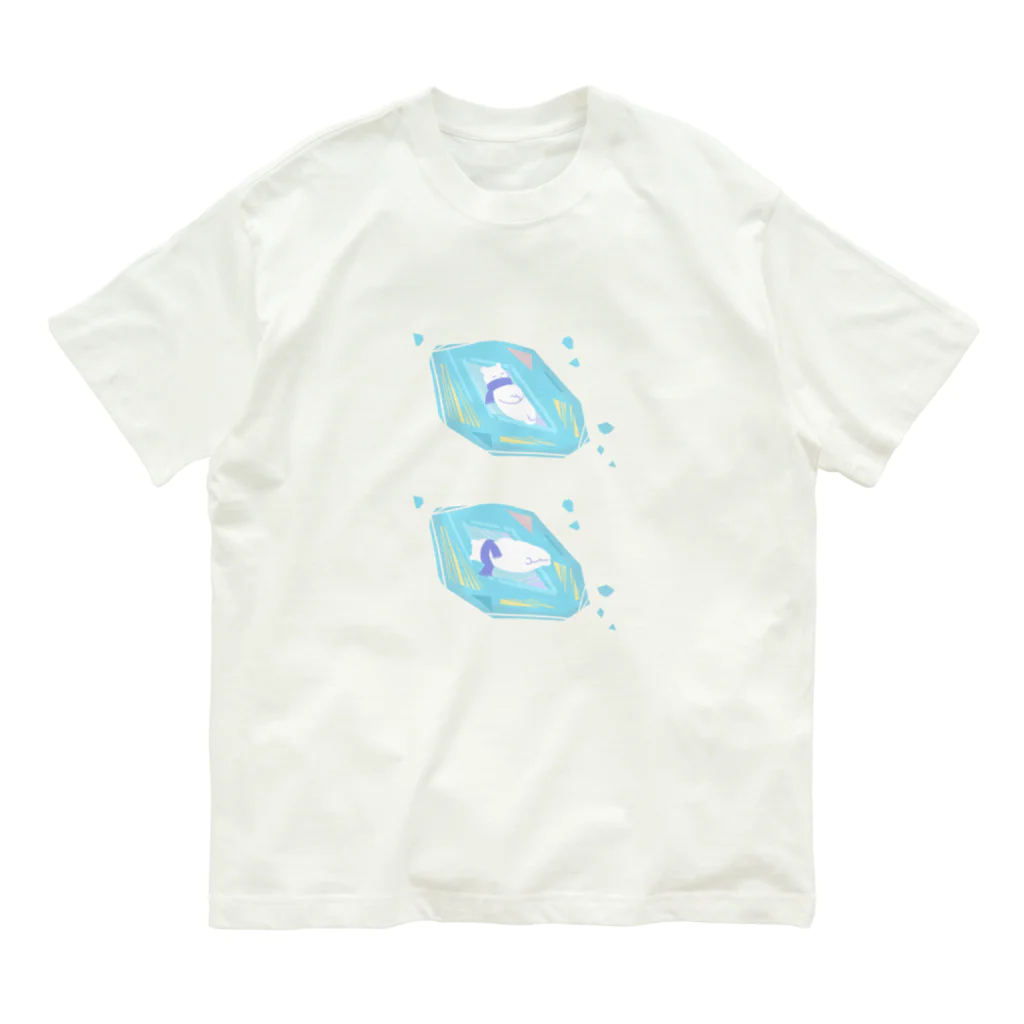 tokimekizaのねむねむシロクマ Organic Cotton T-Shirt