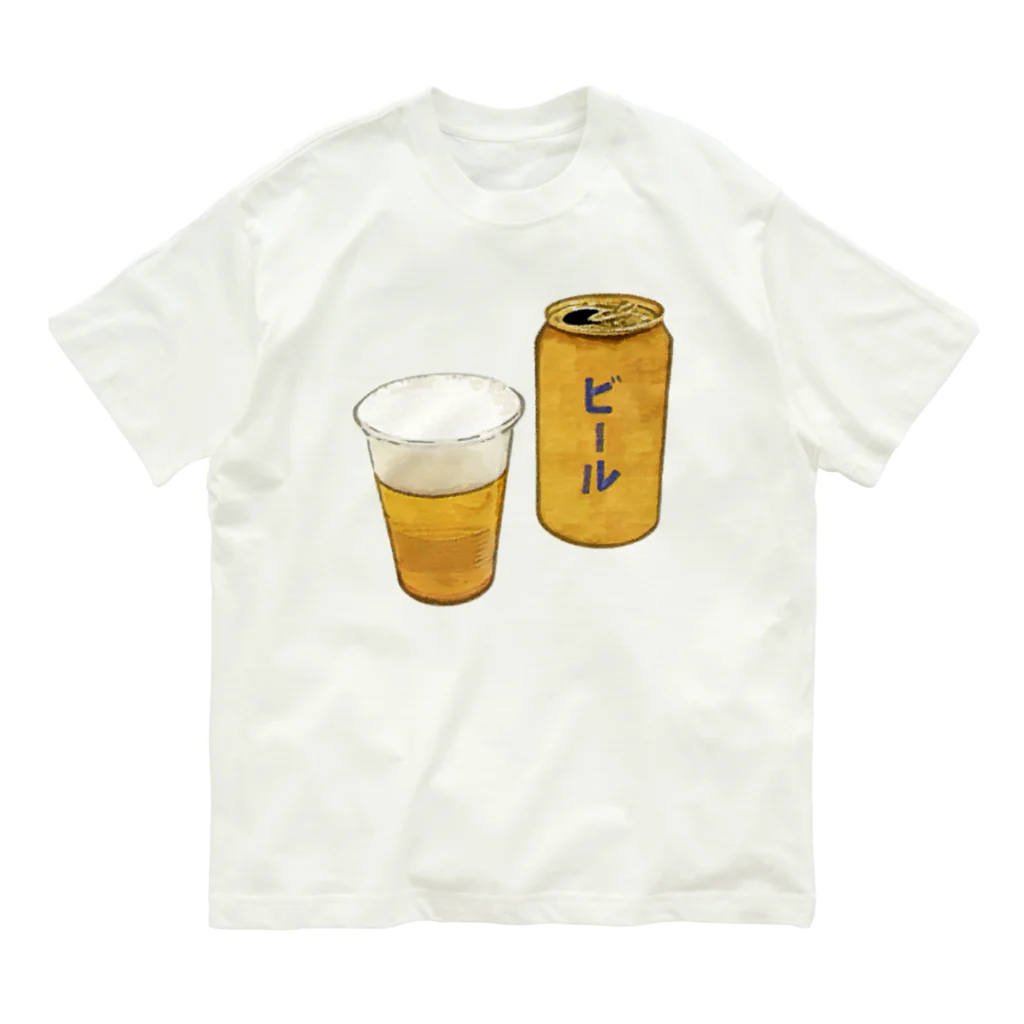 脂身通信Ｚの缶ビール_230325 オーガニックコットンTシャツ