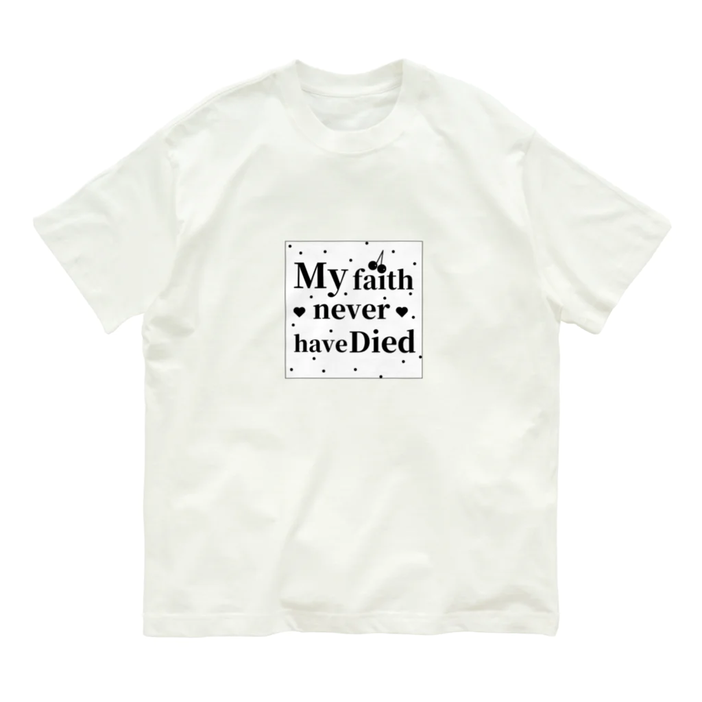 EpocherishのMy Faith 🍒ランダムドット柄 Organic Cotton T-Shirt