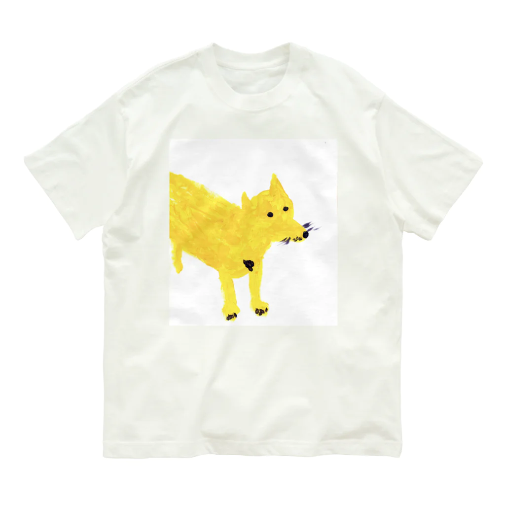 funny dragonの犬に生まれ変わった龍 オーガニックコットンTシャツ